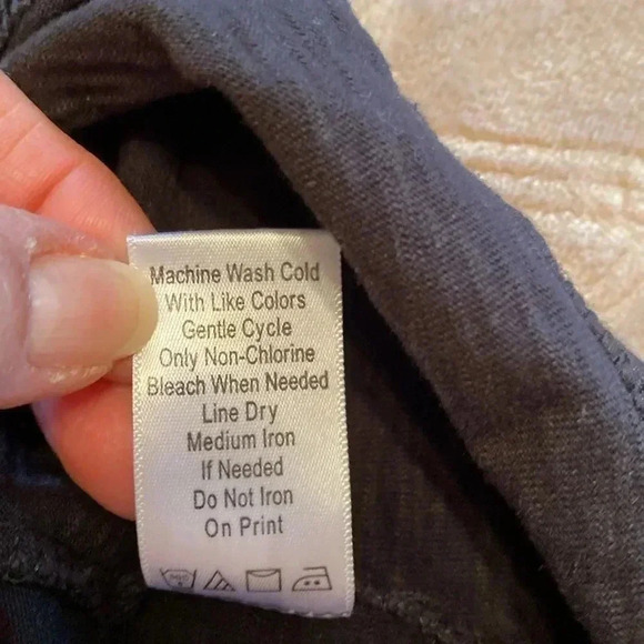 Coldwater Creek Black 3/4 Sleeve Top/Tunic in Size XL/16. - Picture 6 of 10